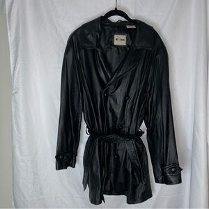 J. T. Beckett Jacket Women’s Leather Coat Regular Fit Button Front